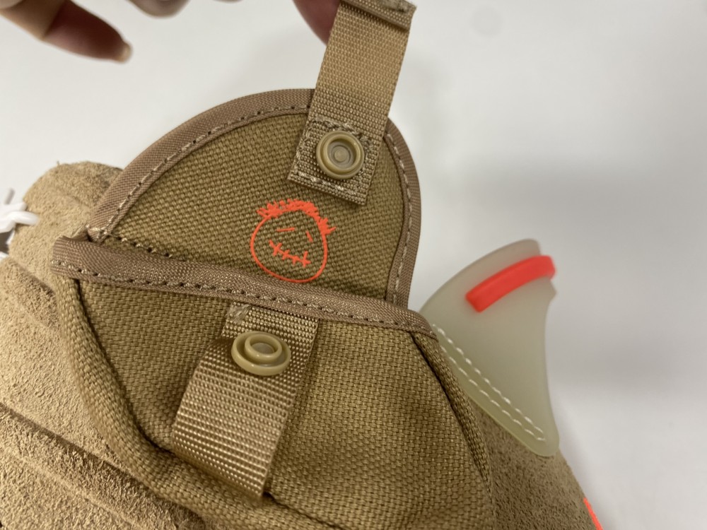 Travis Scott x Air Jordan 6 SP British Khaki / Bright Crimson-Sail