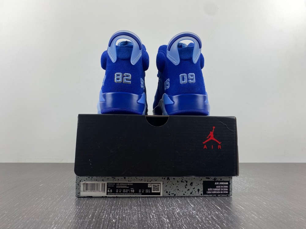 Nike Air Jordan 6 UNC Tar Heels Six Championships PE