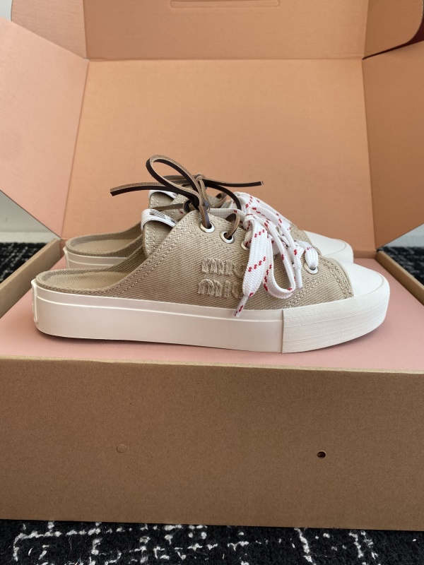 Washed Denim Sneakers