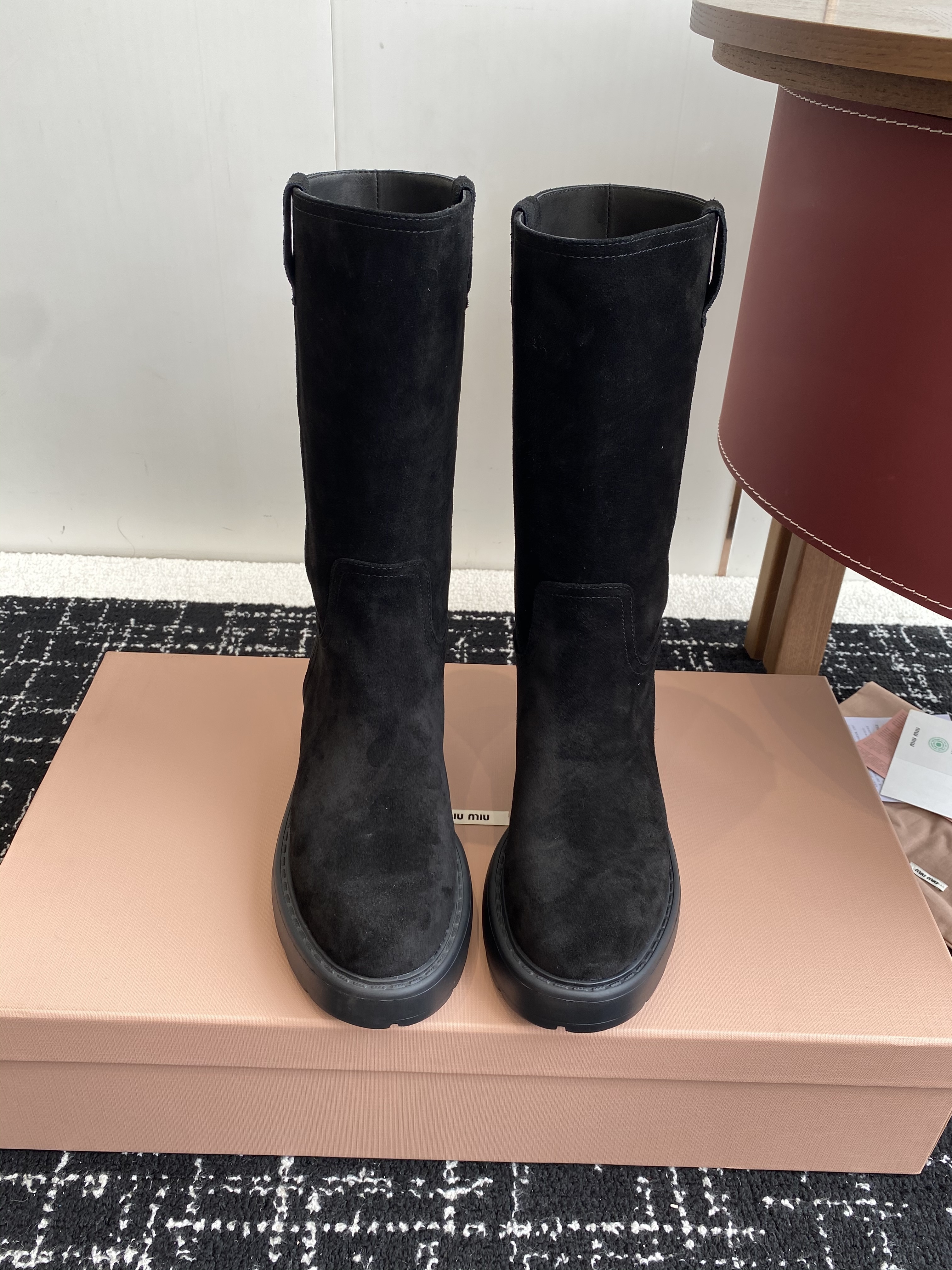 Black Stivaletti Scamosciato