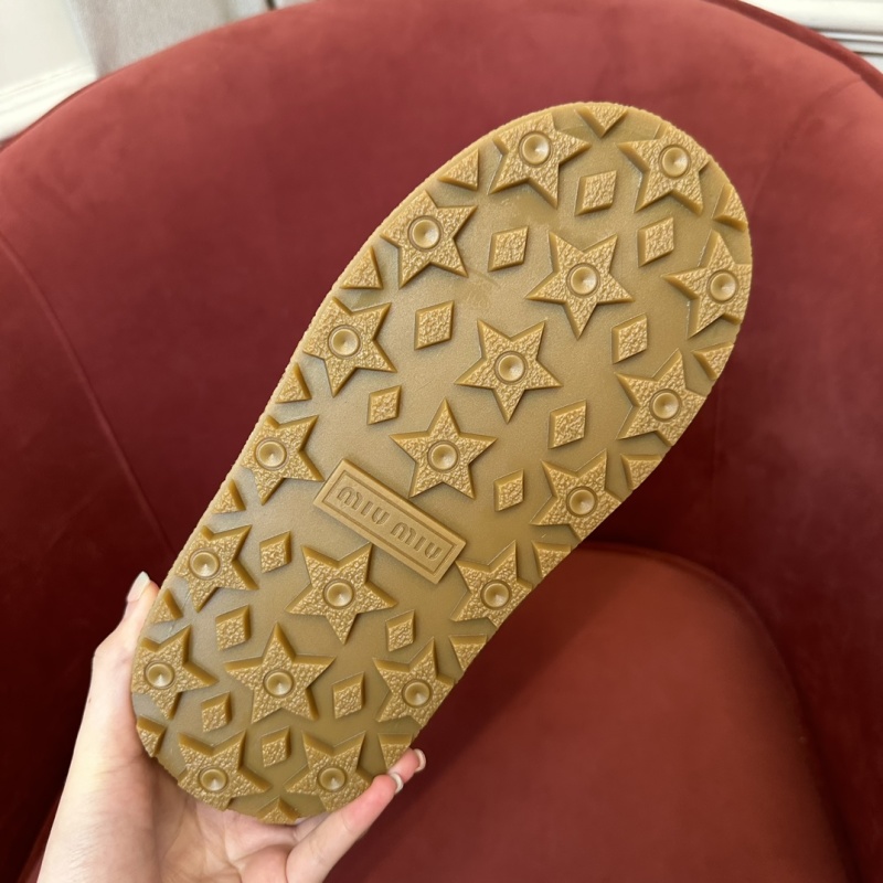 MiuMiu Woman Logo Fur Boots After Skis