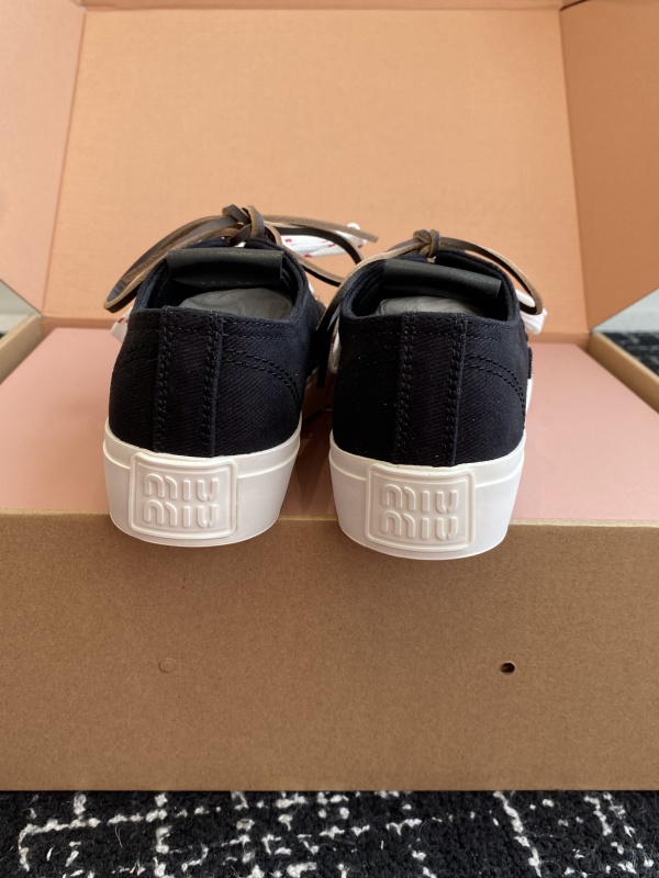 Black Washed Denim Sneakers