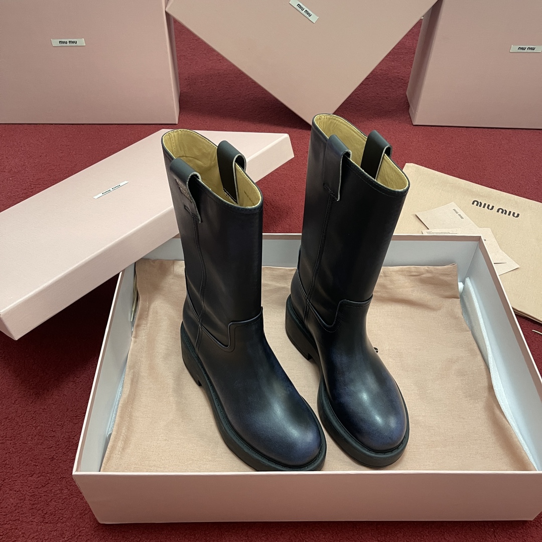 Miu Miu Leather Boots