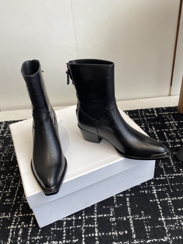 Leather boots Celine Black