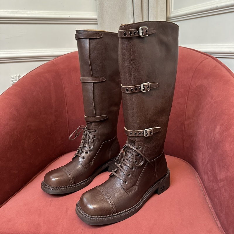 Woman Boots Knee Elegant Low Heel