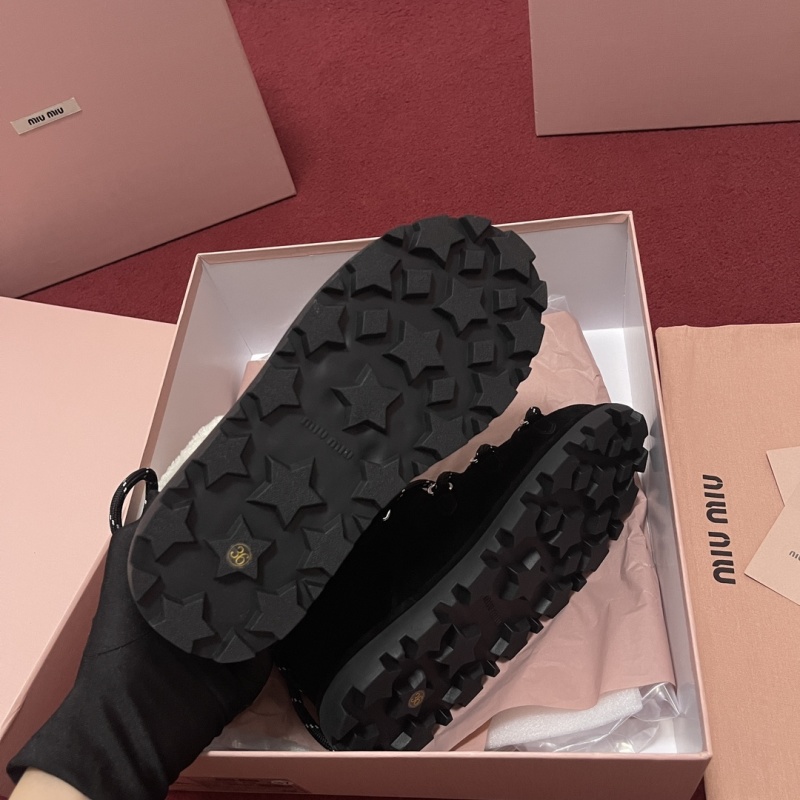 Warm Shearling Round Toe Booties