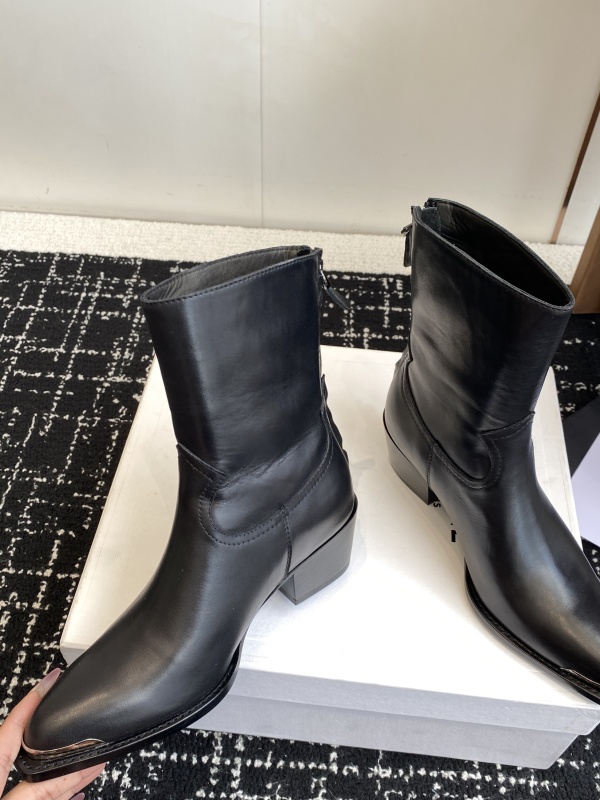 Leather boots Celine Black