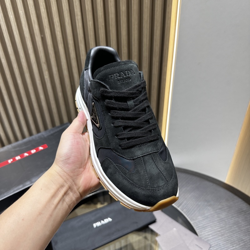Prada suede and Re-Nylon sneakers