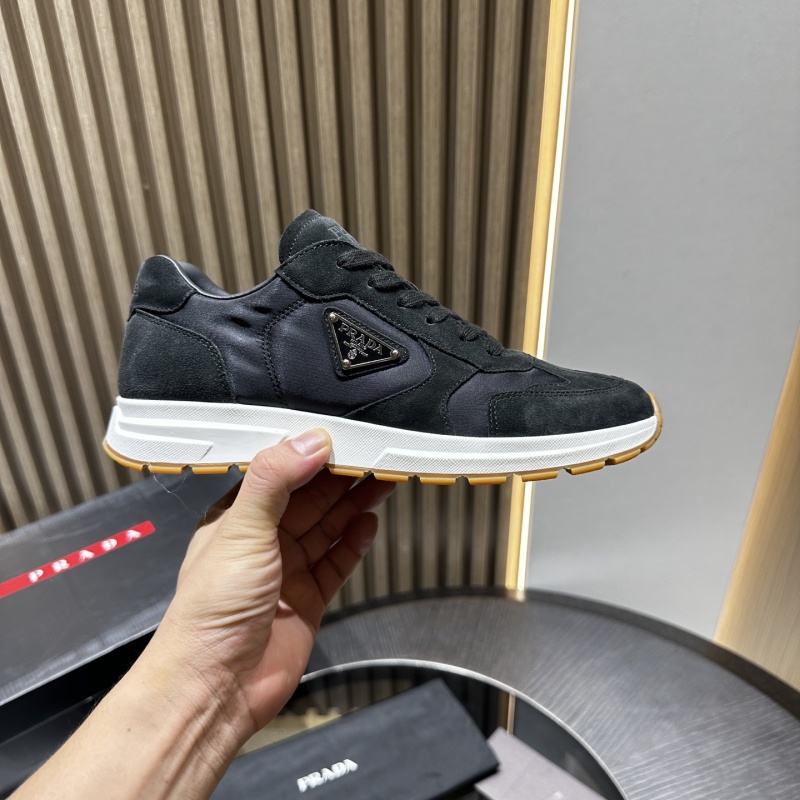 Prada suede and Re-Nylon sneakers