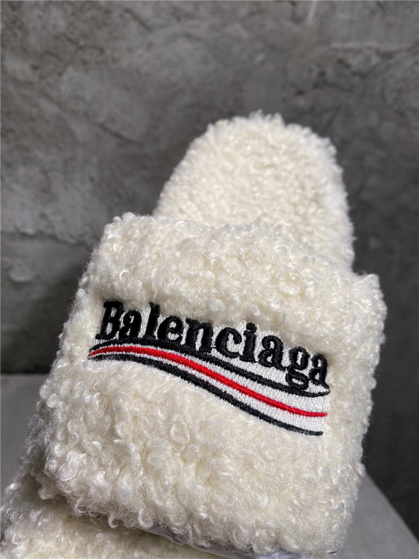Balenciaga Furry Slides 