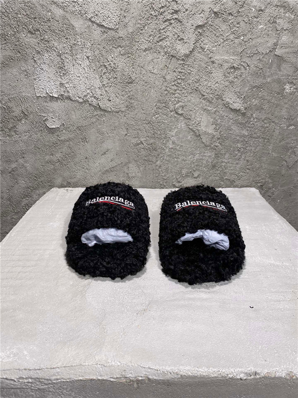Balenciaga Furry Slides 