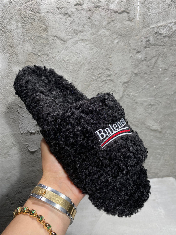 Balenciaga Furry Slides 