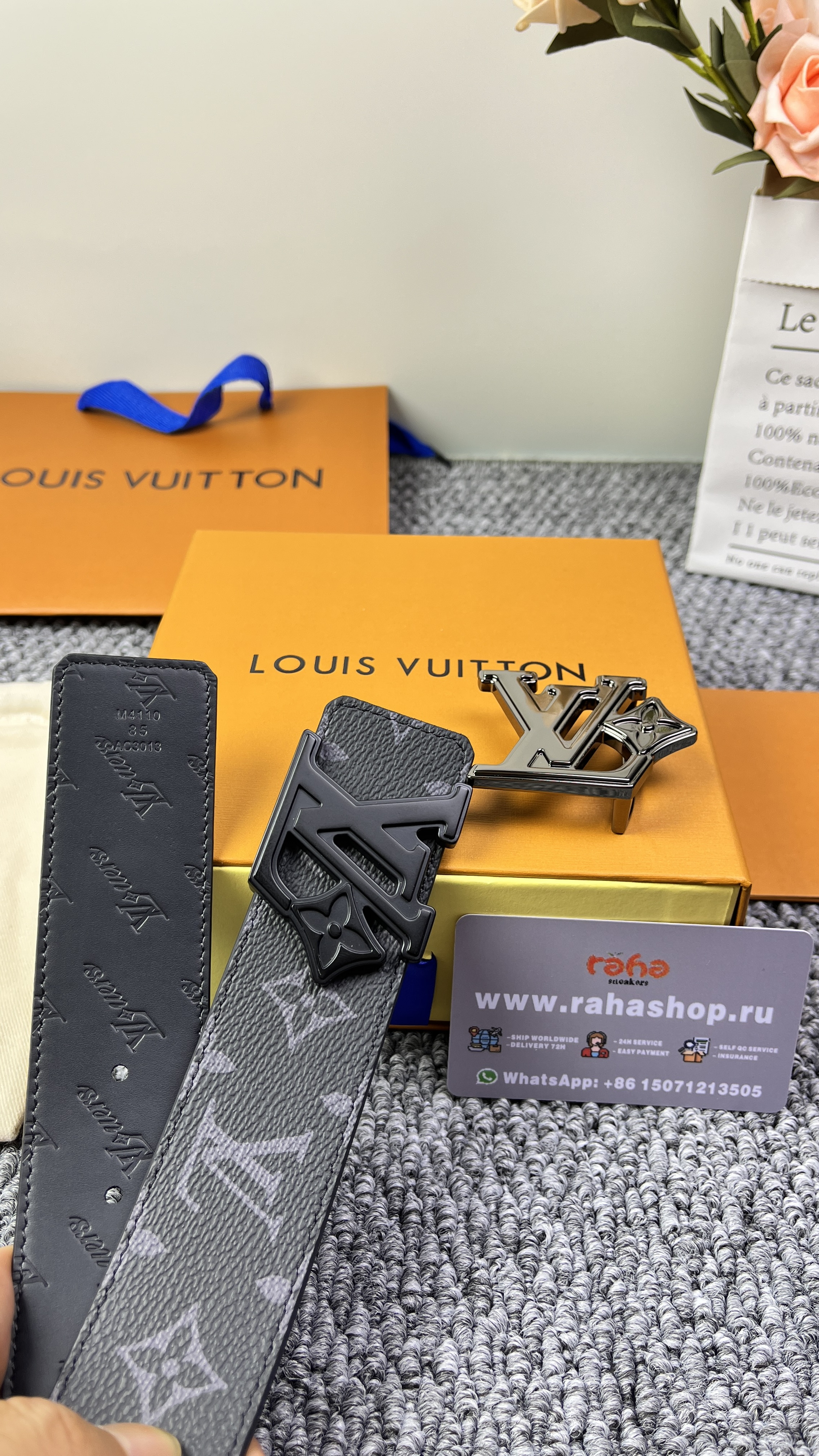 LV Flower 40mm Reversible Belt