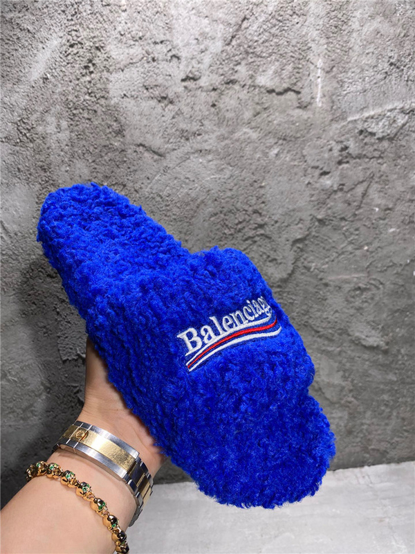 Balenciaga Furry Slides 
