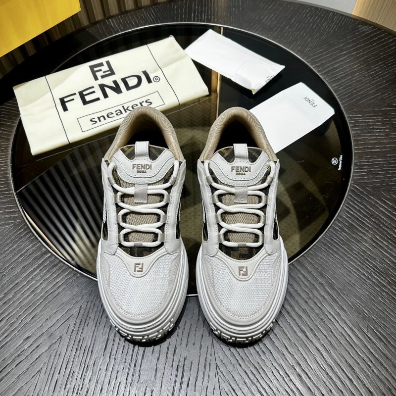 Fendi Force Sneakers White