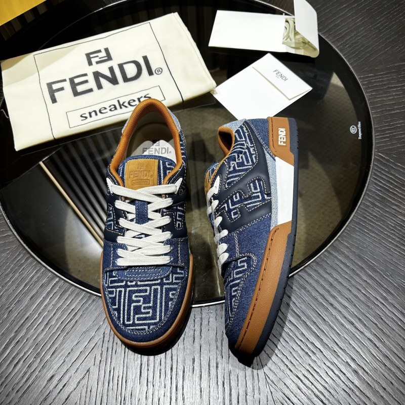 Fendi Match Sneakers Fabric Blue
