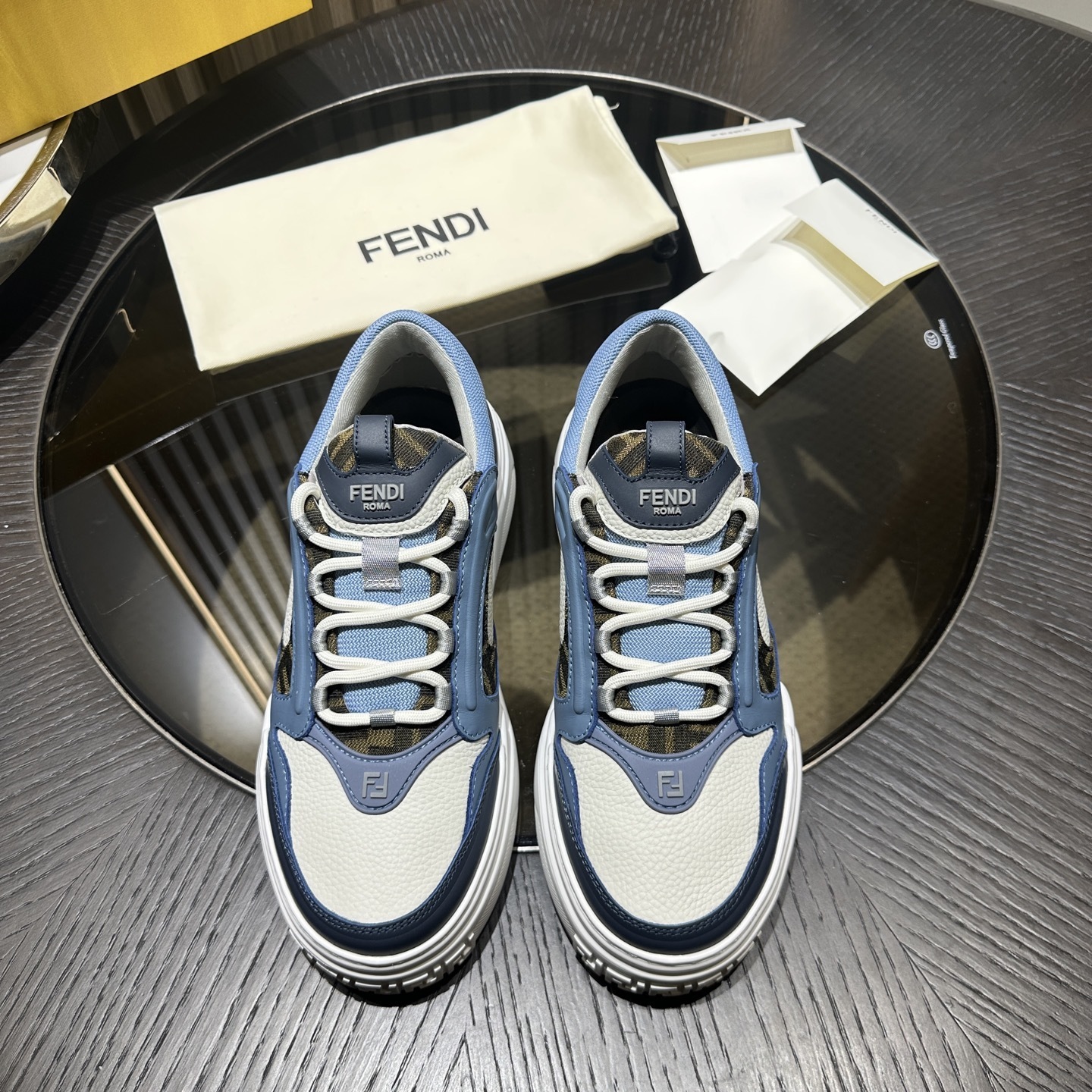 Fendi Force sneakers Leather Blue