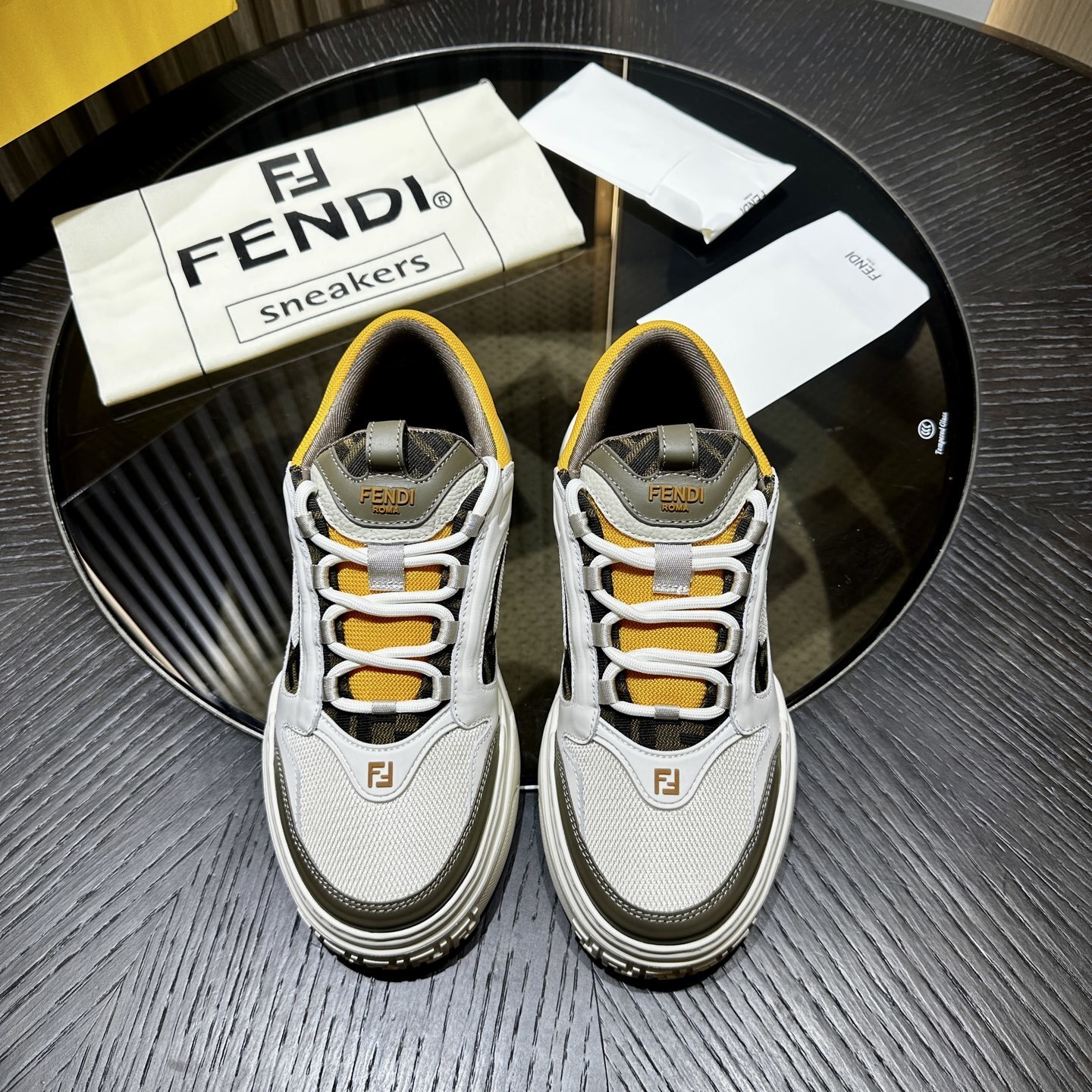 Fendi Force sneakers Leather Brown