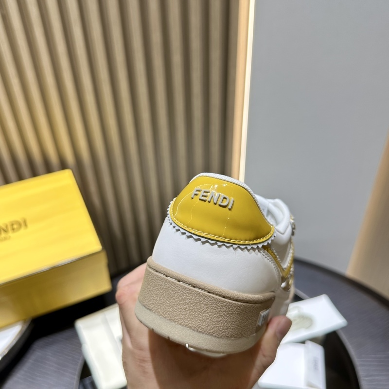 Two-tone Leather Fendi Match Sneakers