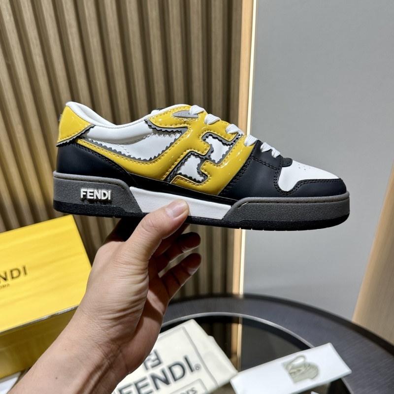 Fendi Multicolour Leather Low-Tops