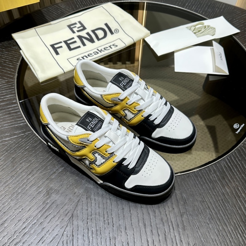 Fendi Multicolour Leather Low-Tops