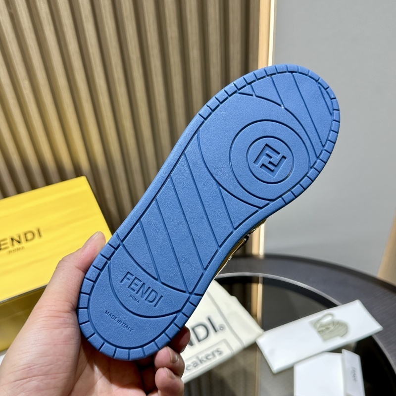 Fendi Multicolour Leather Low-Tops