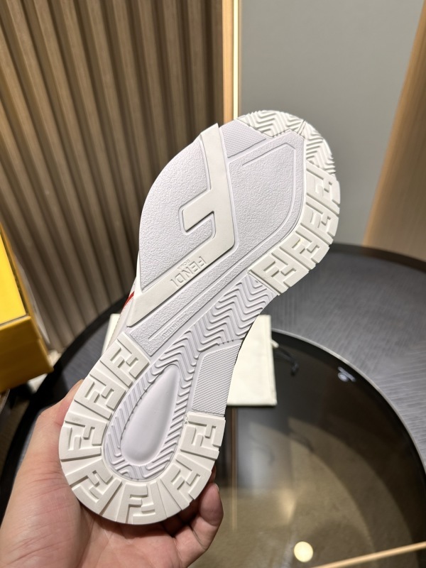 Fendi Flow FF White Red Sneakers