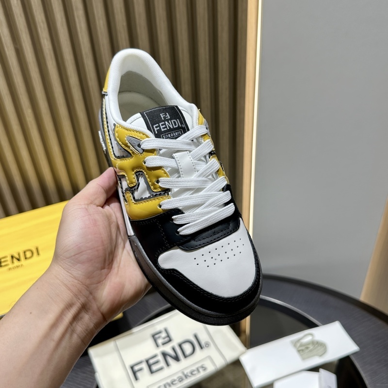 Fendi Multicolour Leather Low-Tops