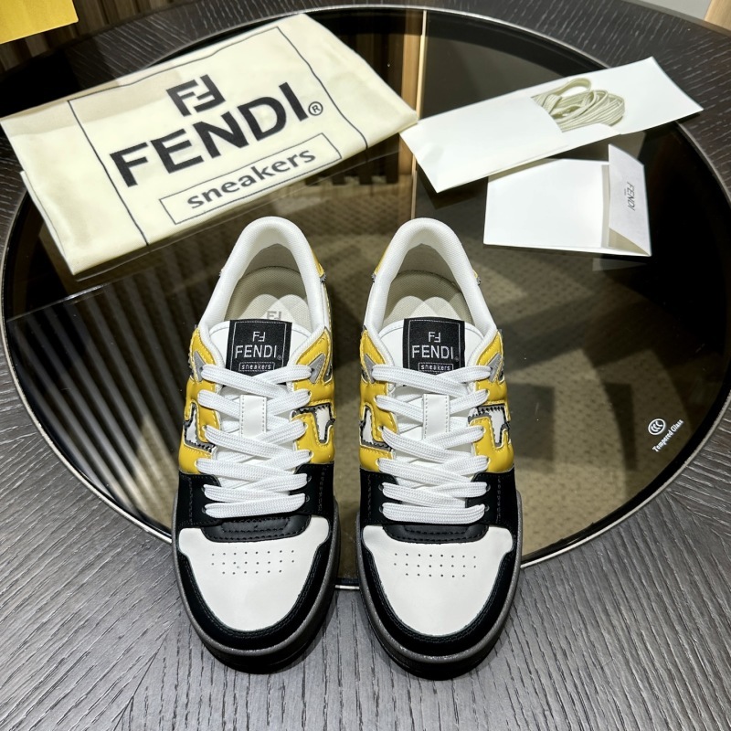 Fendi Flow Leather Sneakers