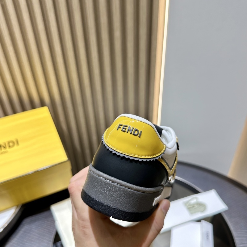 Fendi Multicolour Leather Low-Tops