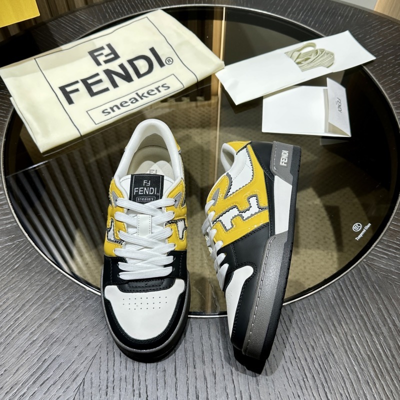 Fendi Flow Leather Sneakers