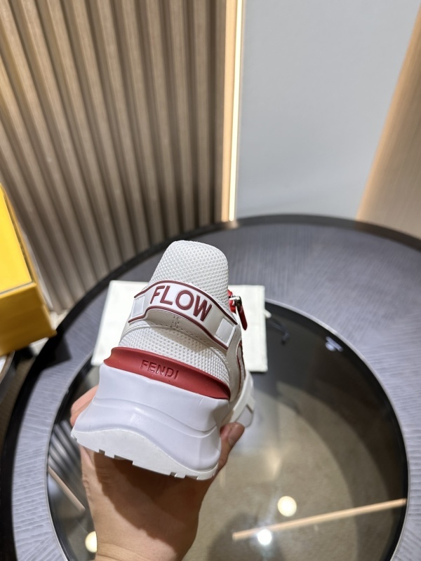 Fendi Flow FF White Red Sneakers