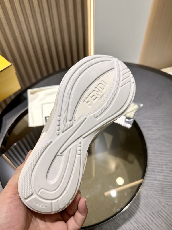 Fendi Women First 1 Gray Fabric Trainers