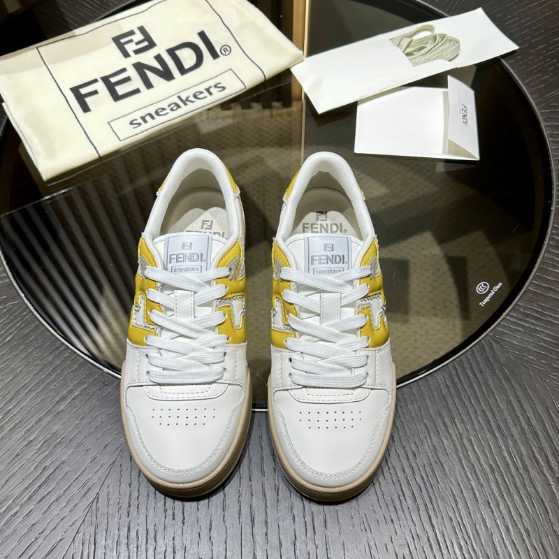 Two-tone Leather Fendi Match Sneakers