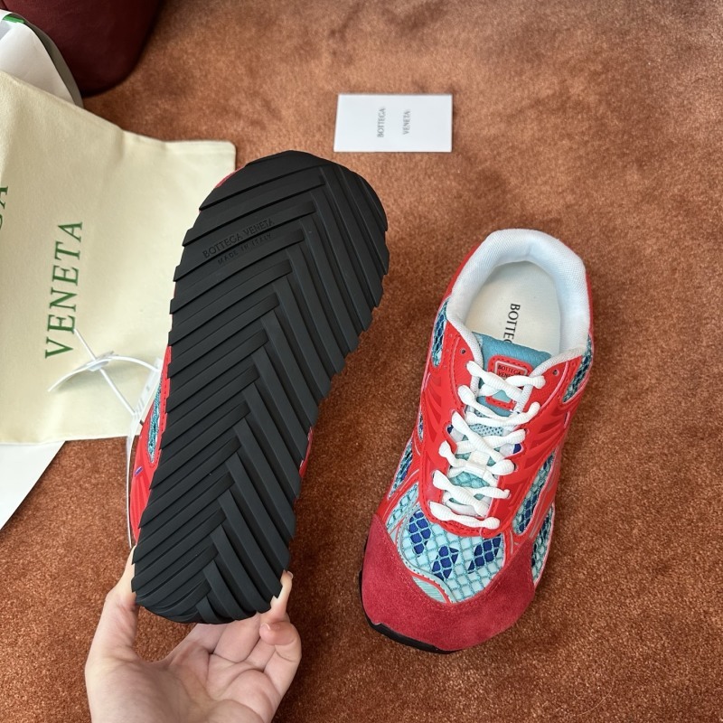 Bottega Veneta Orbit Technical Fishnet Runner Sneakers