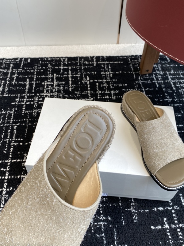 Loewe Ladera Mule in Brushed Suede