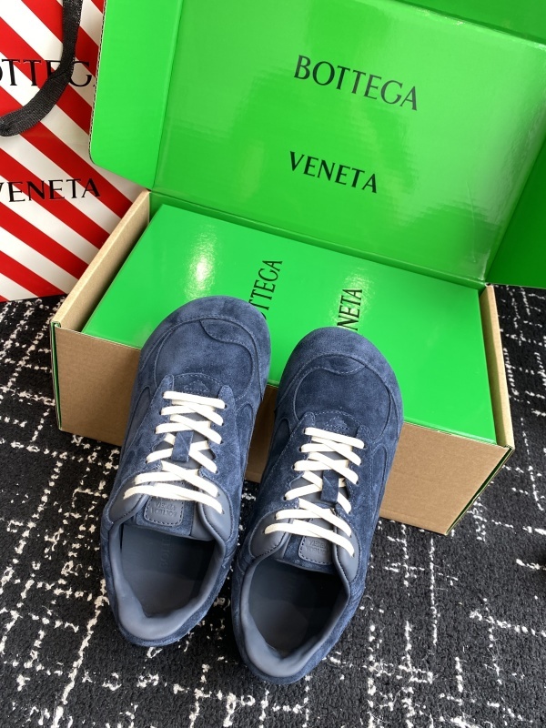 Bottega Veneta Orbit Flash Leather-trimmed Suede Sneakers