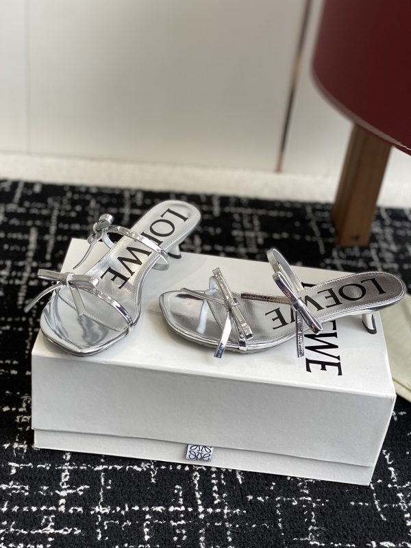 Loewe Black Petal Sandal