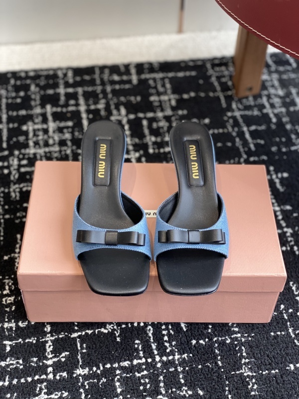 Miu Miu Bow Mules Sandals