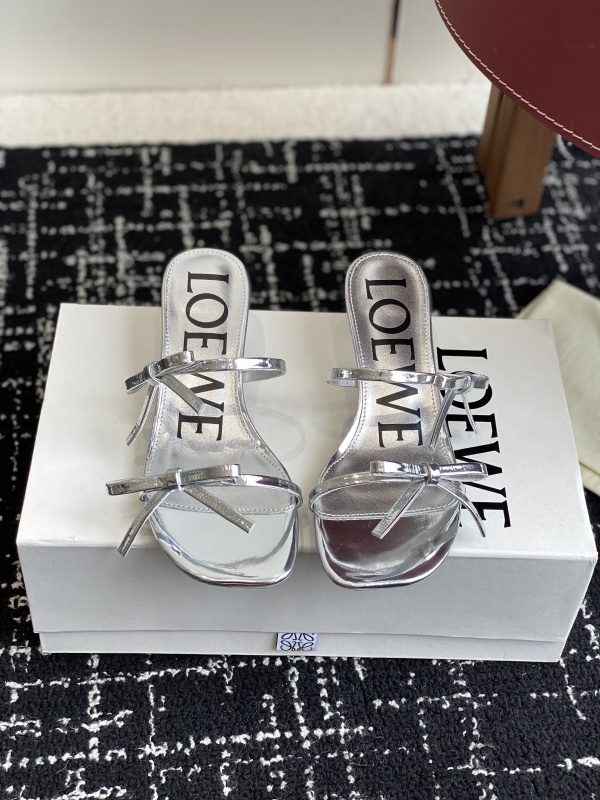 Loewe Black Petal Sandal