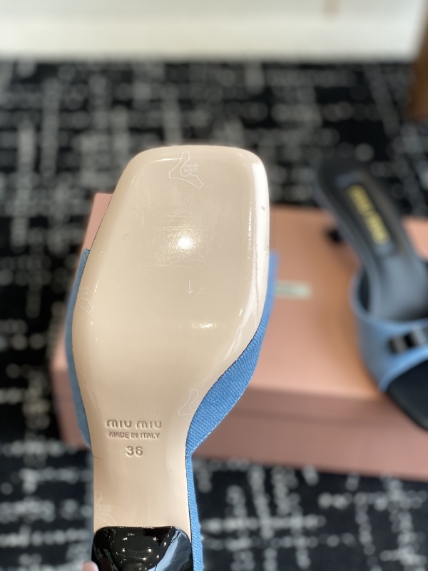 Miu Miu Bow Mules Sandals