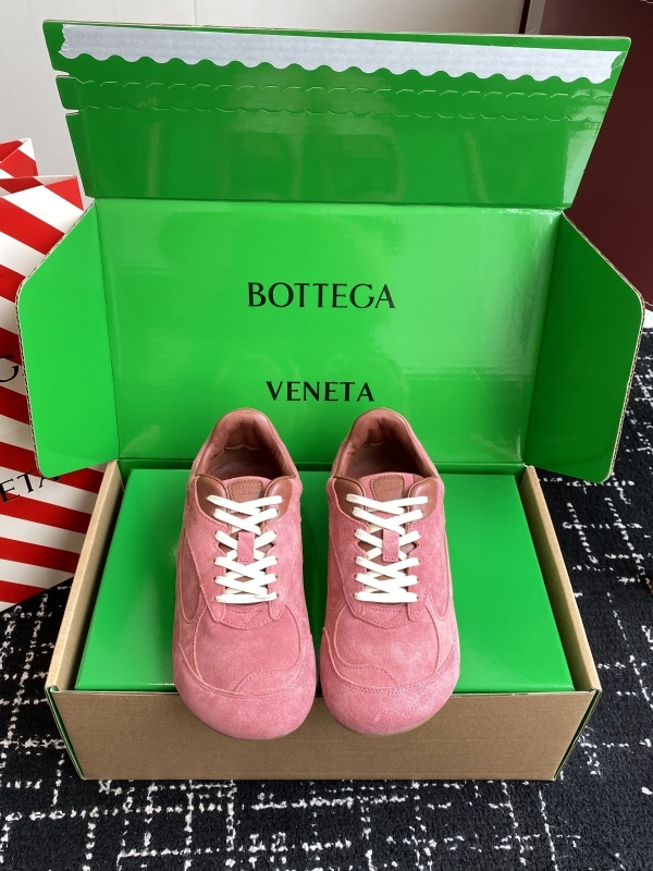 Bottega Veneta Orbit Flash Leather-trimmed Suede Sneakers