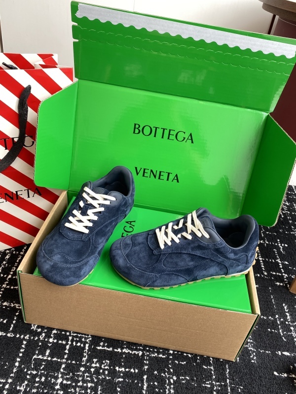 Bottega Veneta Orbit Flash Leather-trimmed Suede Sneakers