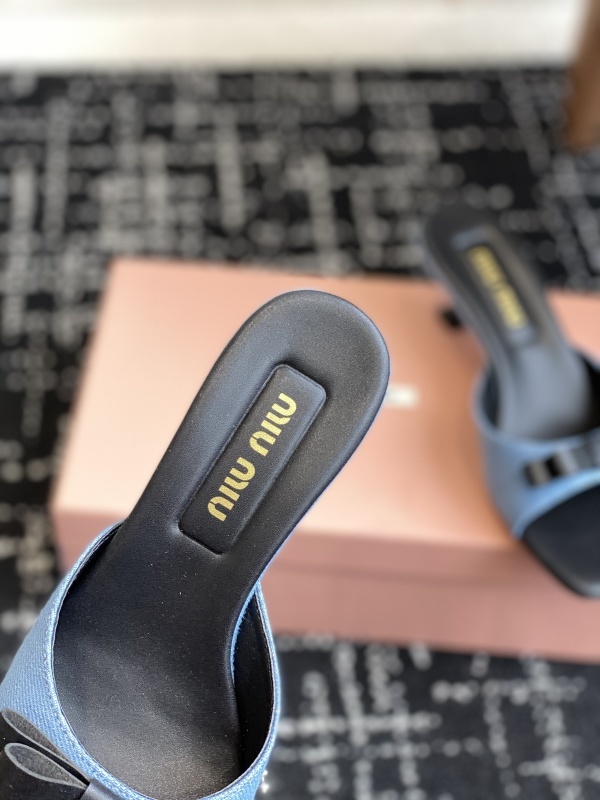 Miu Miu Bow Mules Sandals
