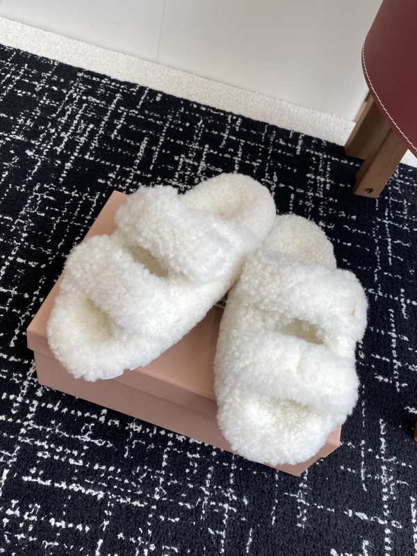 Miu Miu Wool Slippers