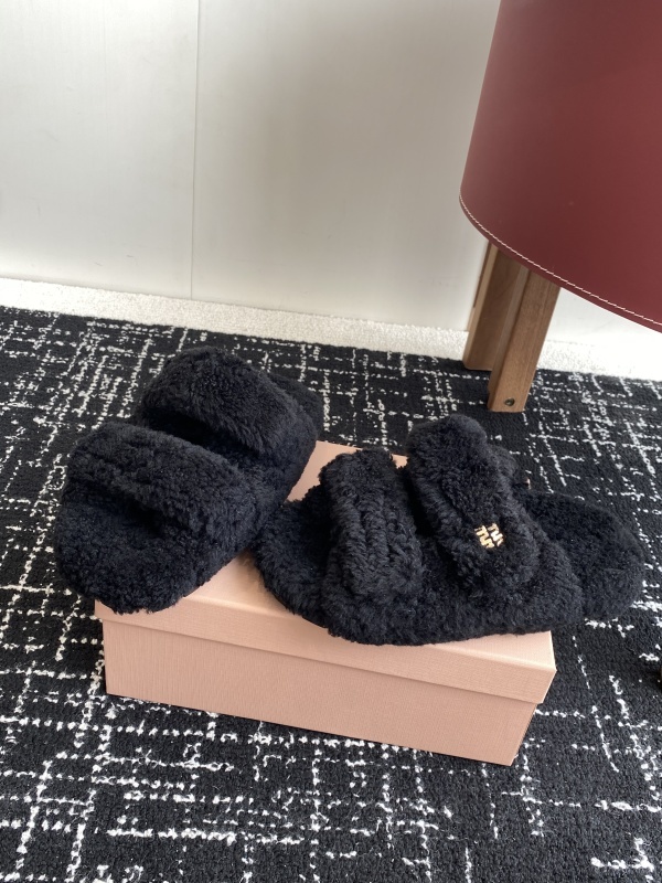 Miu Miu Wool Slippers