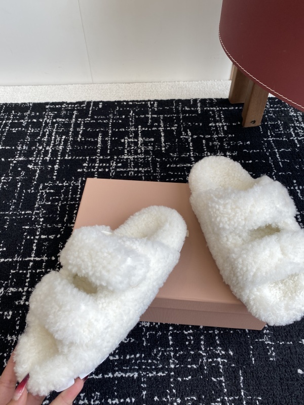 Miu Miu Wool Slippers