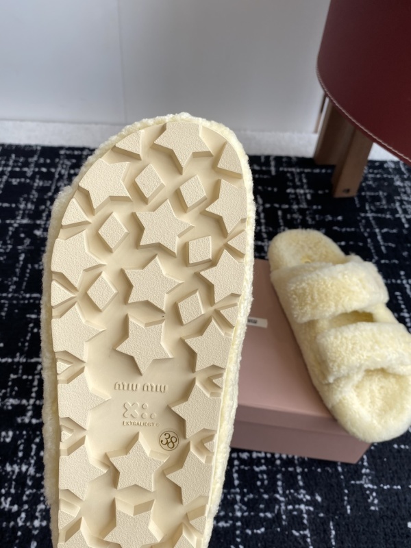 Miu Miu Wool Slippers