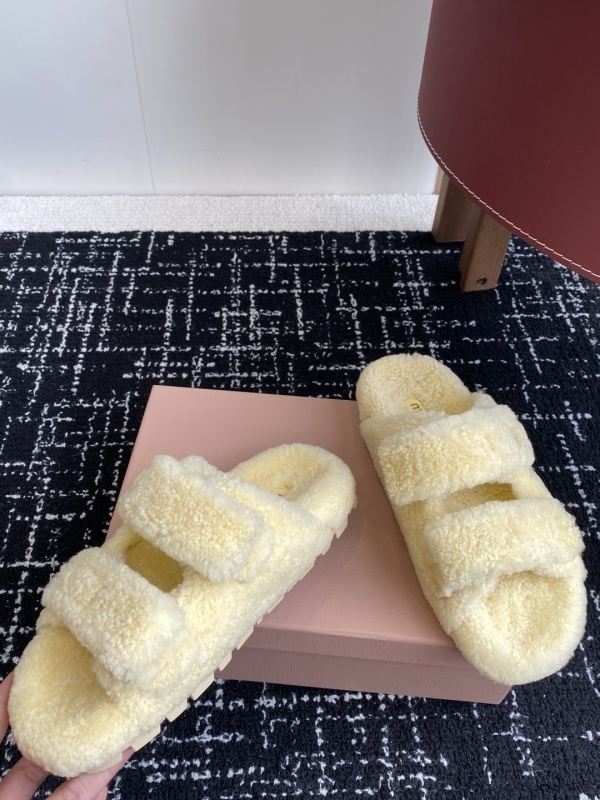 Miu Miu Wool Slippers