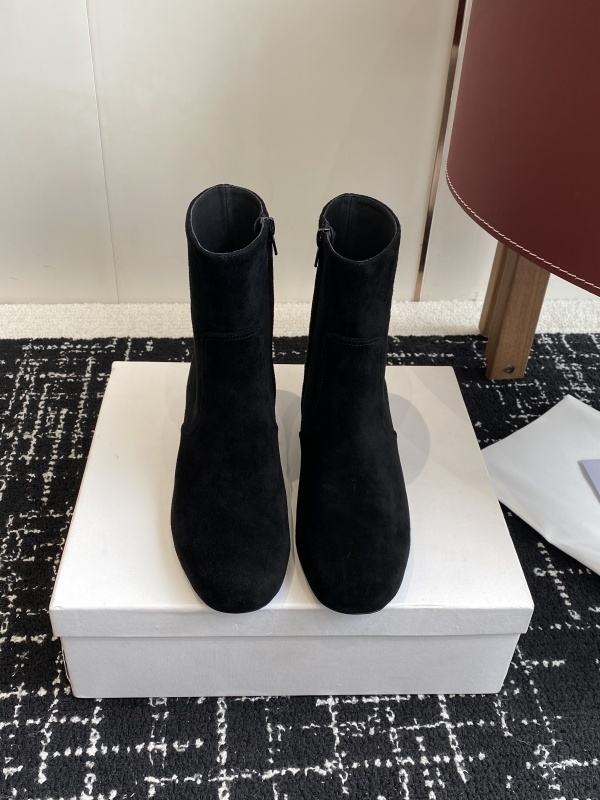 Celine Triomphe Short Boots Havana
